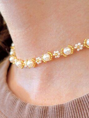 Pearl Lotus Necklace
